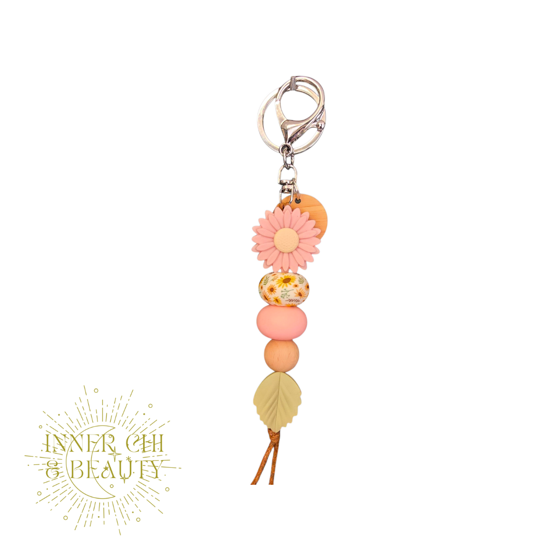Pink Daisy - Key Chain