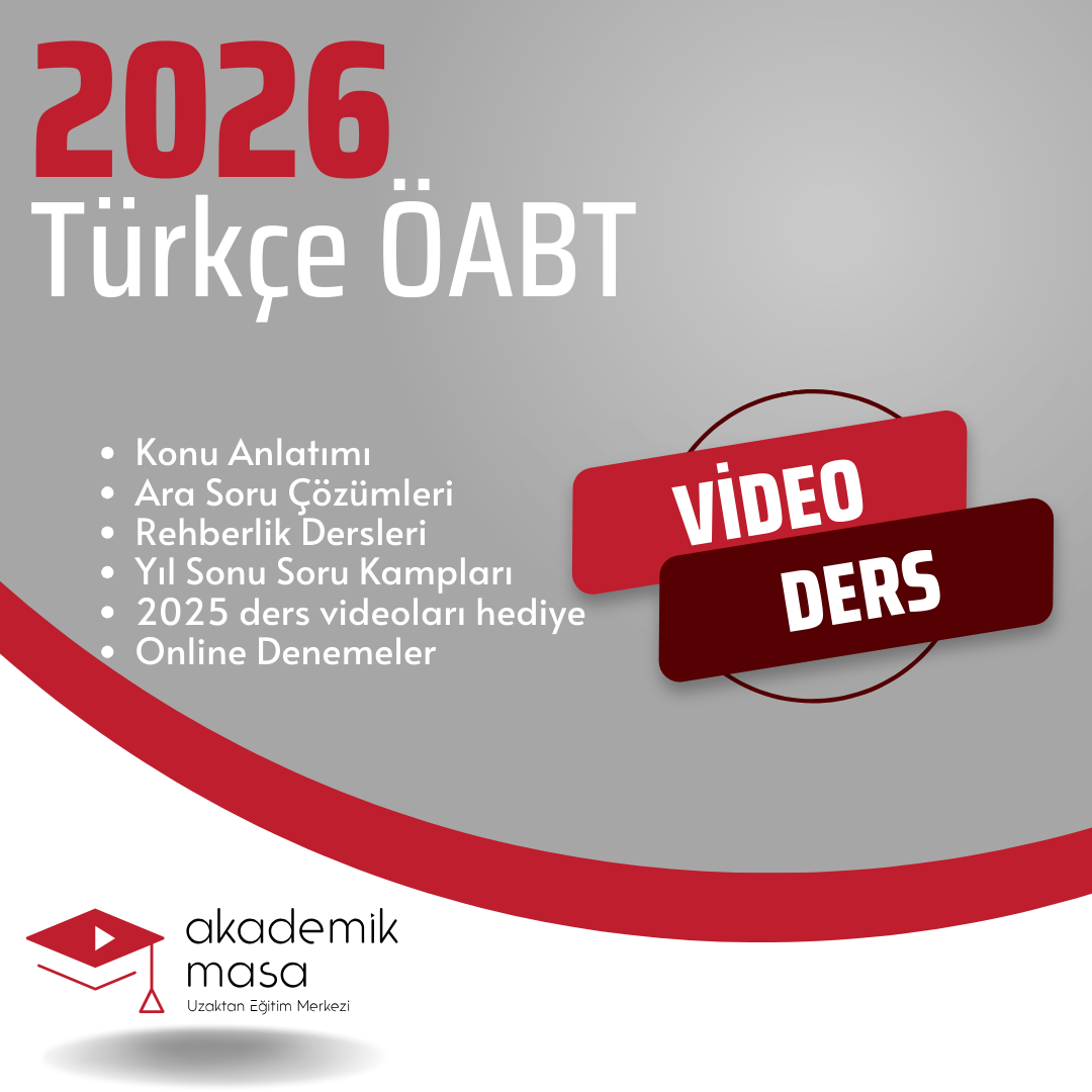 2026 TÜRKÇE ÖABT VİDEO DERS