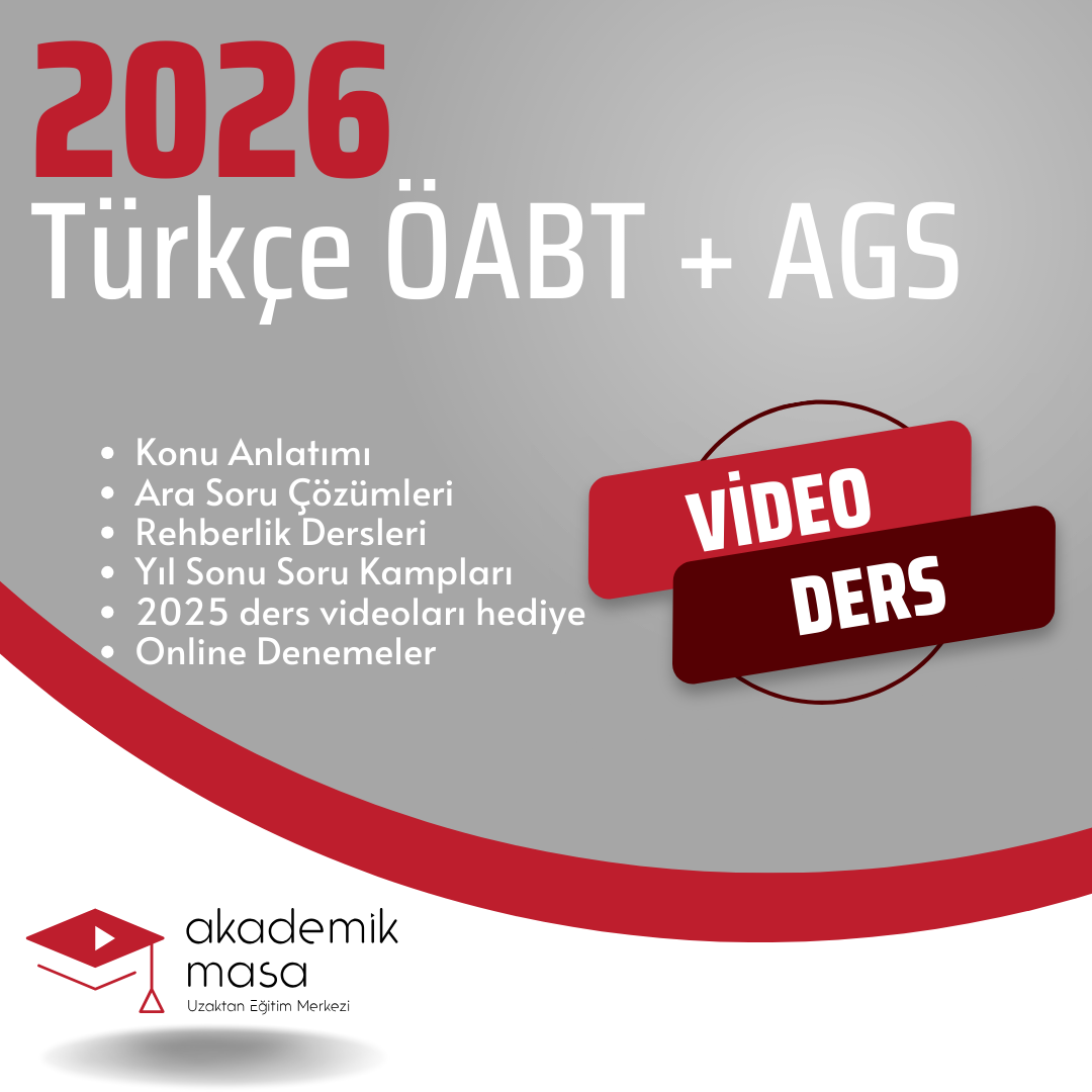 2026 TÜRKÇE ÖABT + AGS VİDEO DERS