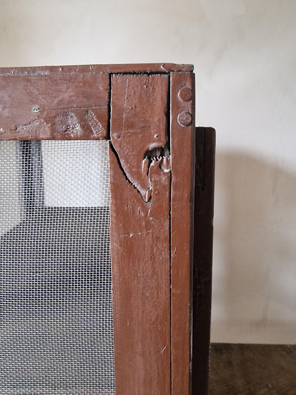 Thumbnail: Large Vintage French Garde Manger. Cheese Keeper. Wooden Fromagiere Cabinet.