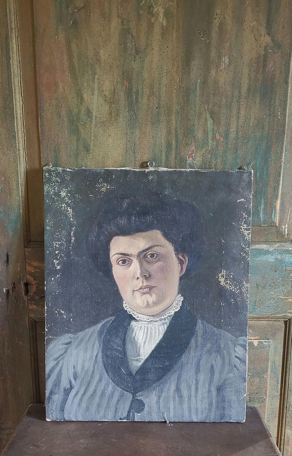 Thumbnail: Original Italian Portrait of a Woman on Canvas