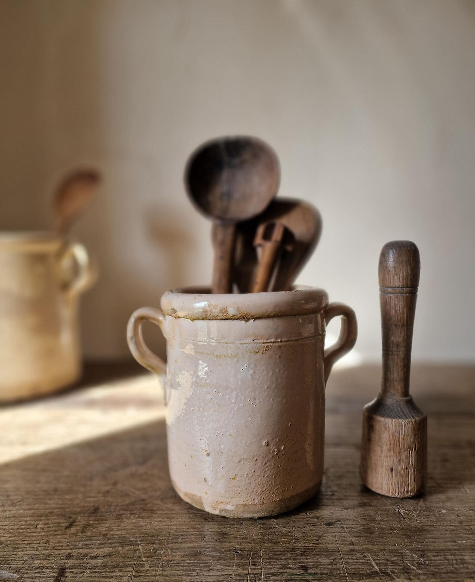 Thumbnail: SOLD Antique Terracotta Sardine Pot from Puglia. Glazed. Early 1900s. 