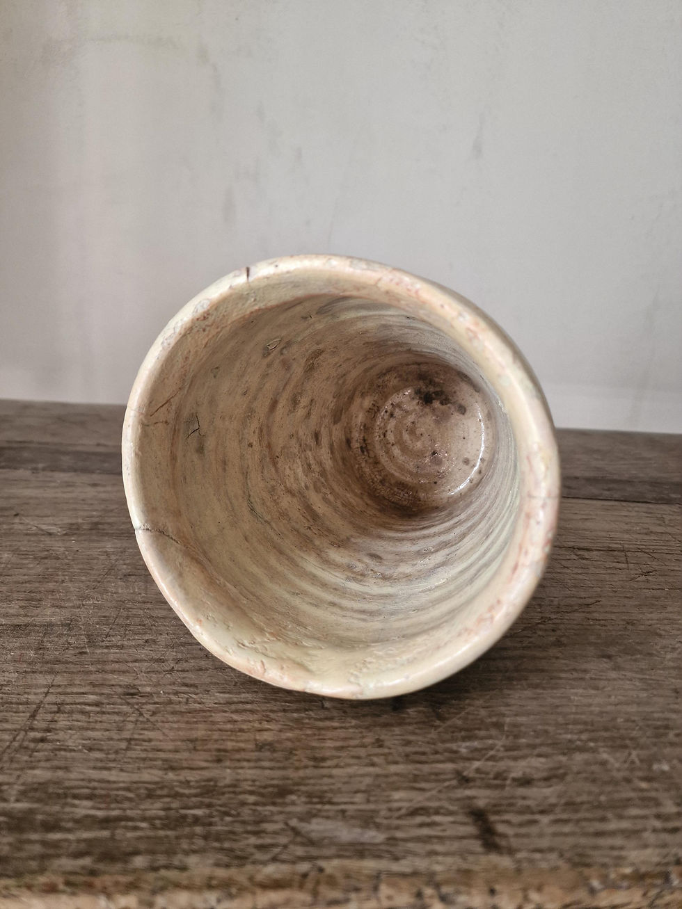 Thumbnail: Antique Terracotta Pot, Pugliese Confit Pot. Stitched, Early 20th Century