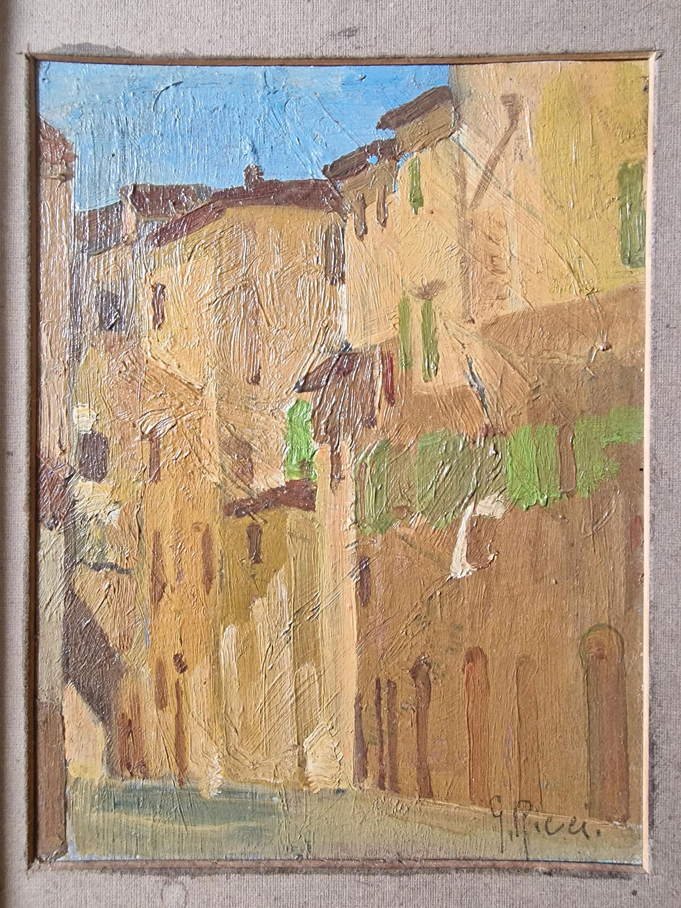 Thumbnail: SOLD Italian Oil Painting signed Gino Ricco.