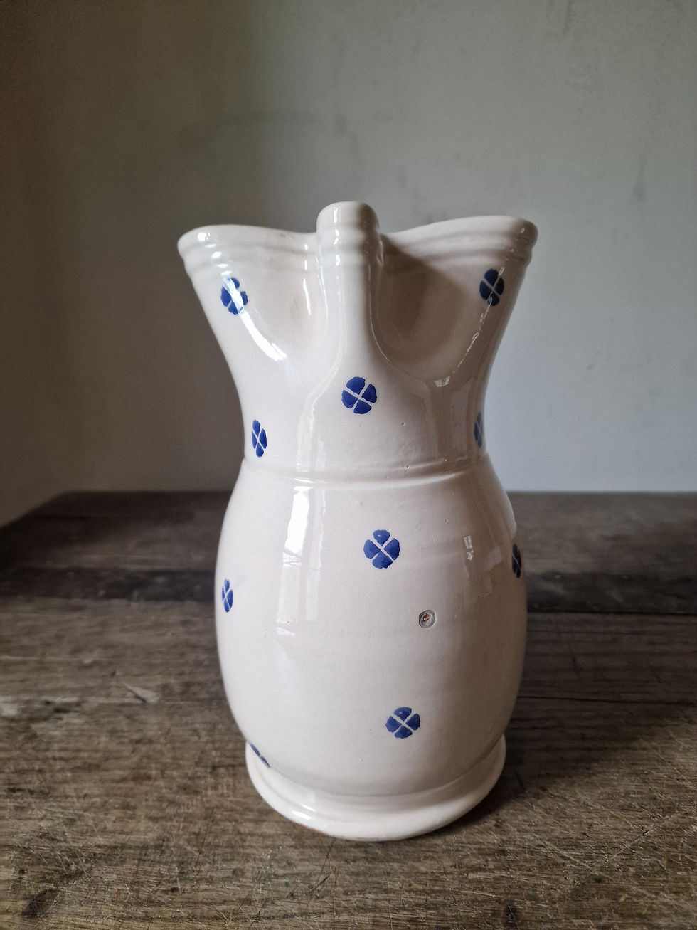 Thumbnail: Large Vintage Italian Terracotta Hand Made Jug/Pitcher. Glazed. Pugliese