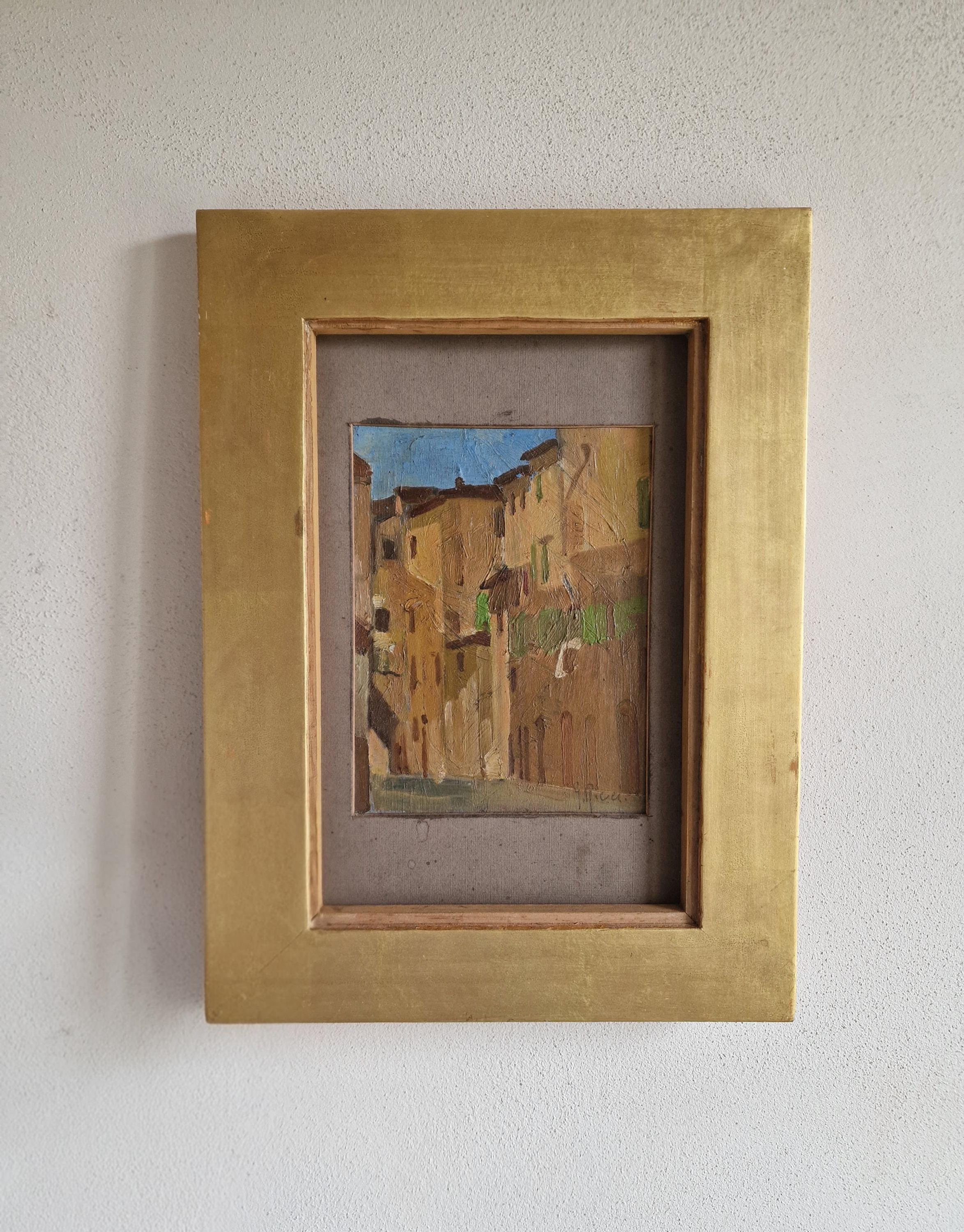 Vintage Italian Oil Painting signed Gino Ricco.