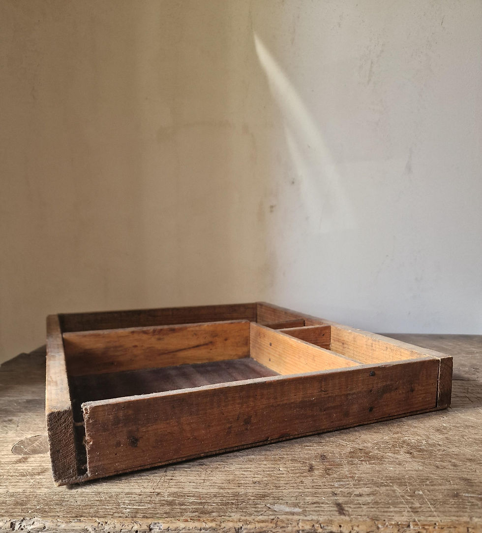 Thumbnail: Collection of 4 Italian Rustic Wooden Kitchen Pieces. Grater, Colander, Tray