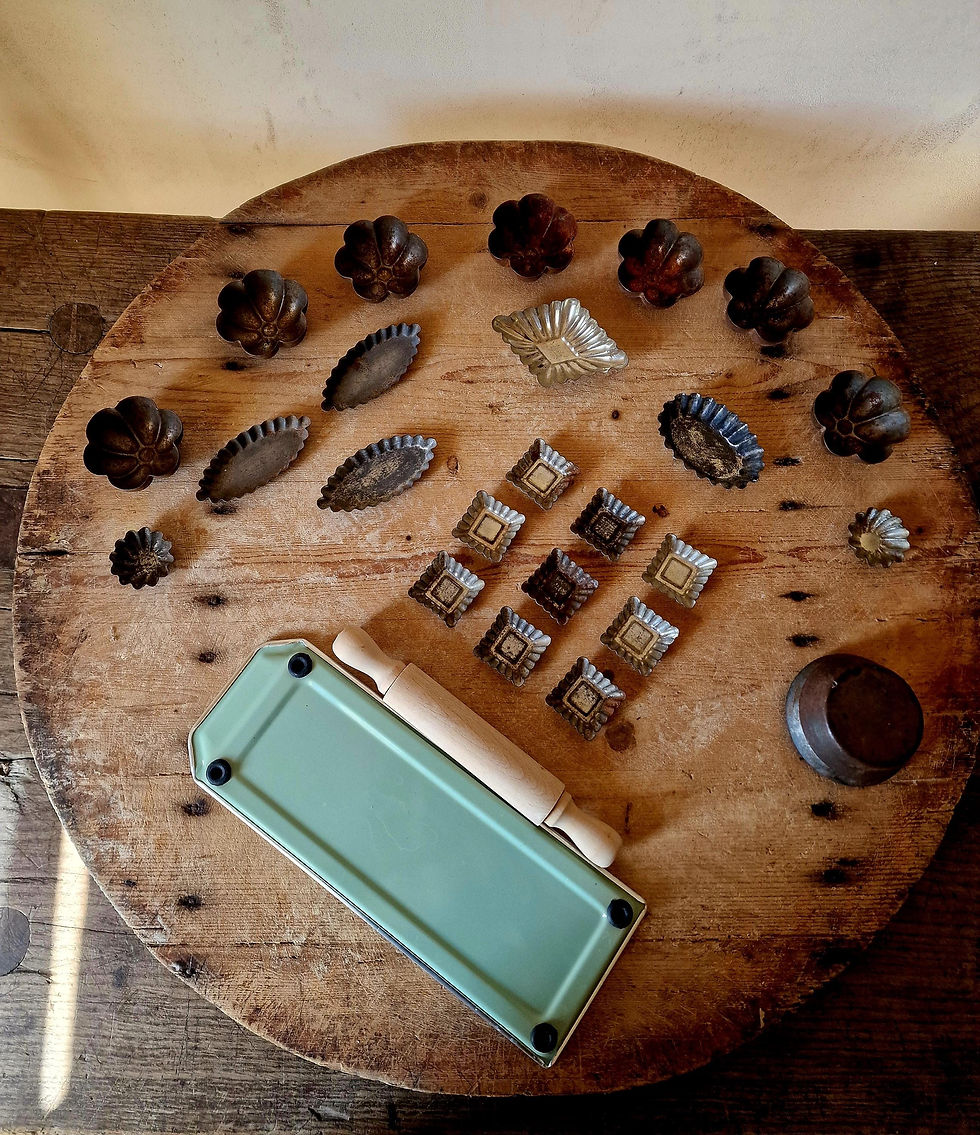 Thumbnail: Vintage Italian Baking and Cooking Molds. Ravioli kit.