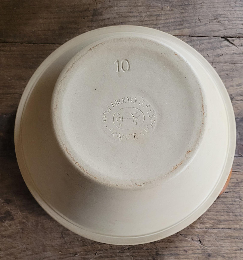 Thumbnail: Large Vintage French Stoneware Mixing Bowl, Digoin