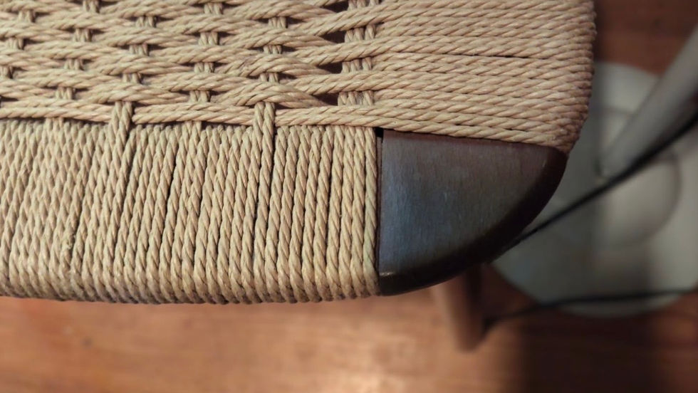 Laced Danish cording
