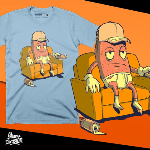 Couch Potato | T-shirt Design | Shaneinvasion Art