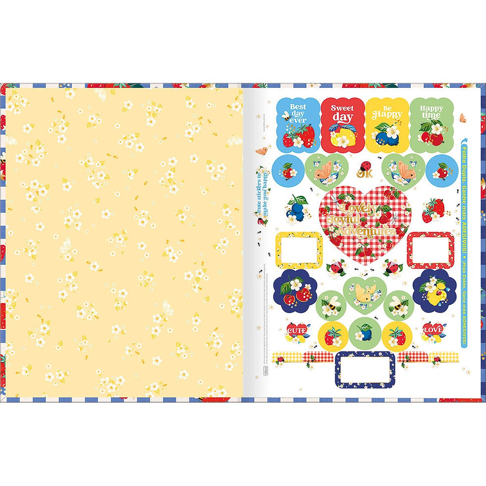 Miniatura: Caderno Brochura Capa Dura Universitário Little Garden