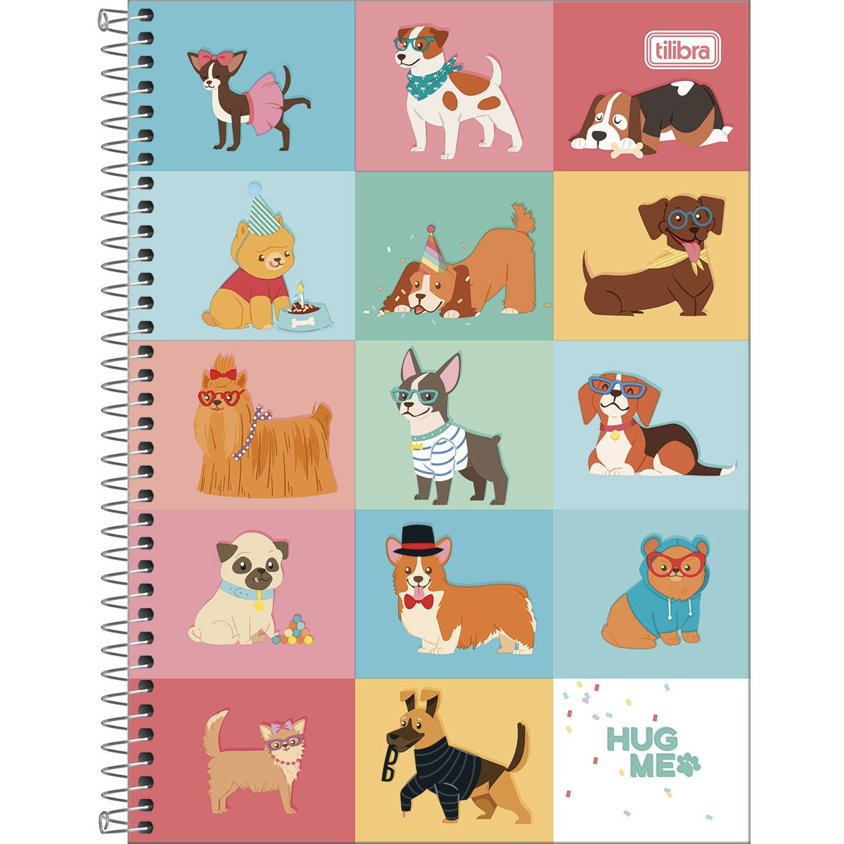 Caderno Espiral Universitário 1 Matéria Hug Me