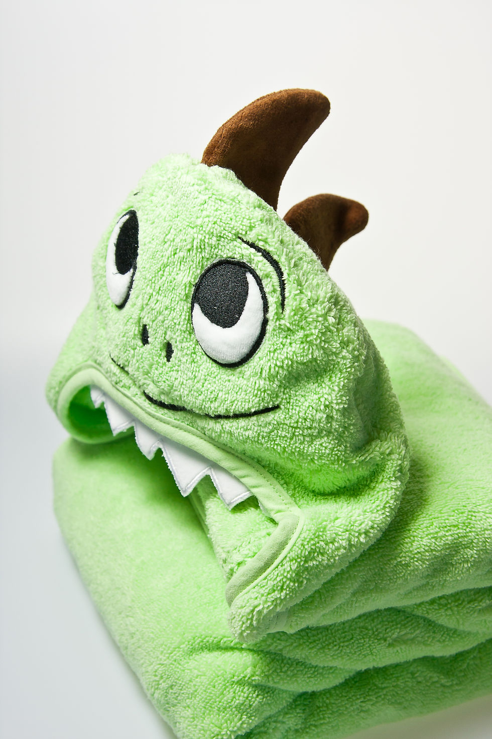 Thumbnail: Dino Hooded Cotton Turkish Towel: Baby