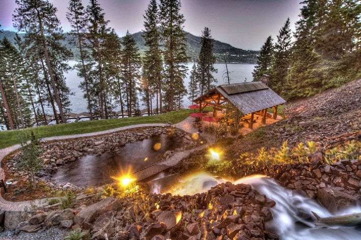 The Falls at Hayden Lake Waterfall