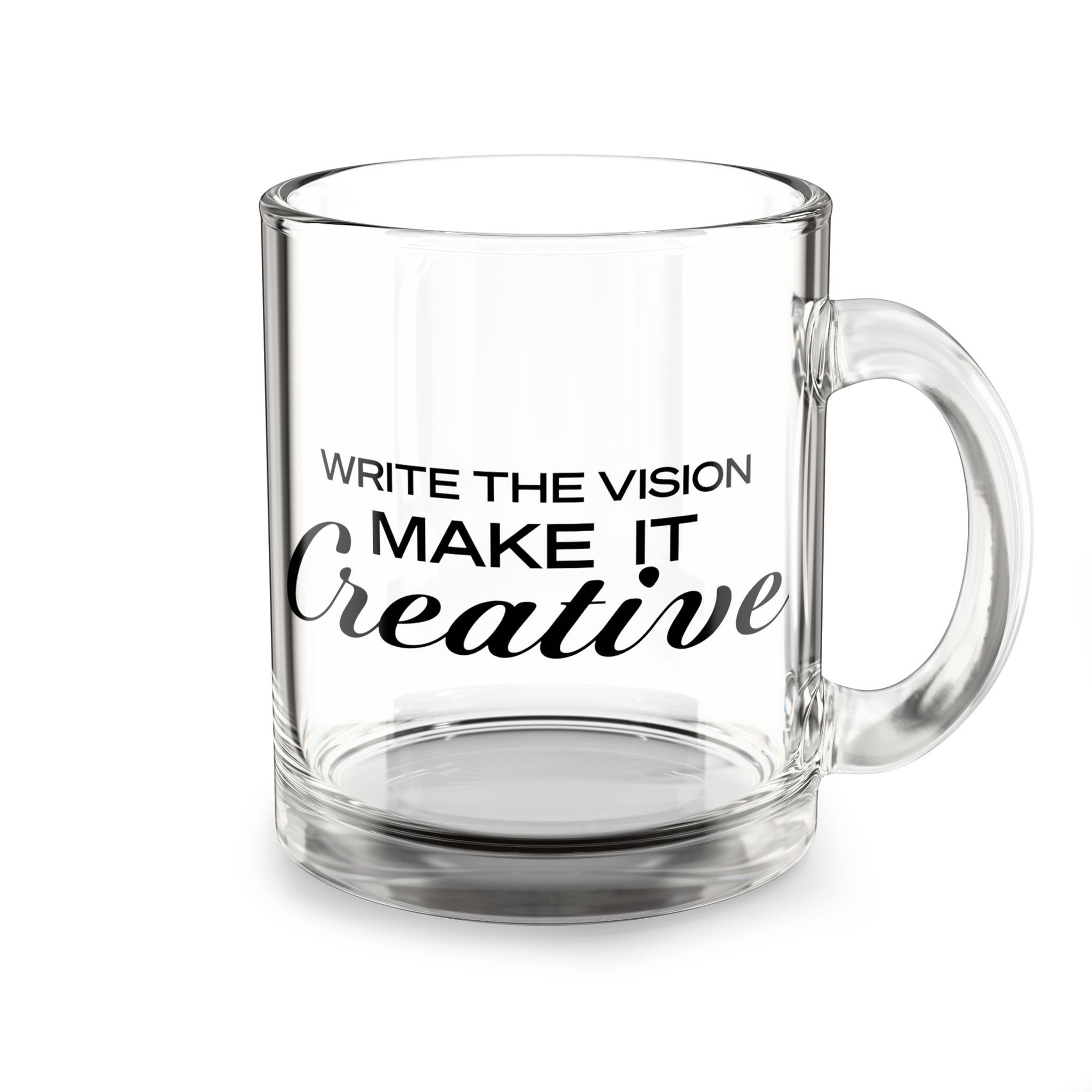 Creative Glass Mug, 10oz