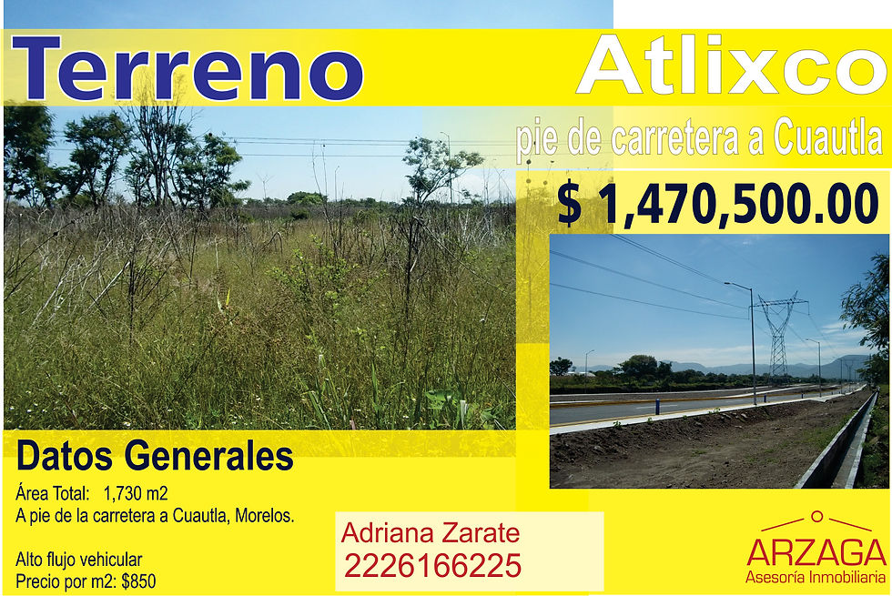 terreno atlixco