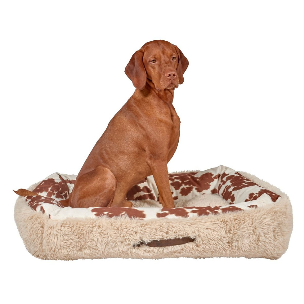 Thumbnail: Cozy Cowhide Cuddle Bed