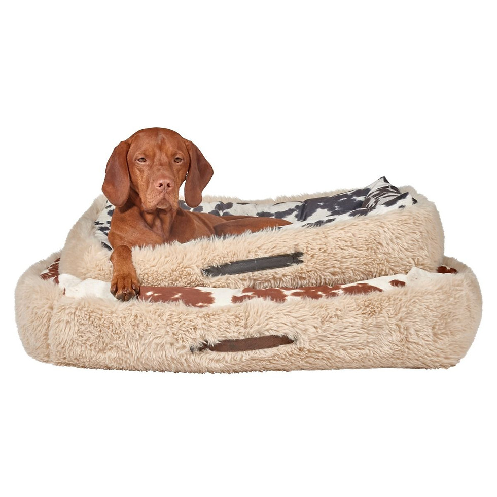 Thumbnail: Cozy Cowhide Cuddle Bed