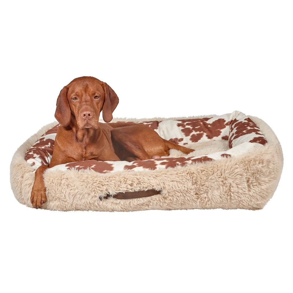 Thumbnail: Cozy Cowhide Cuddle Bed