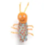 Shrimp organic catnip toy plush crinkle cat toy for interactive play