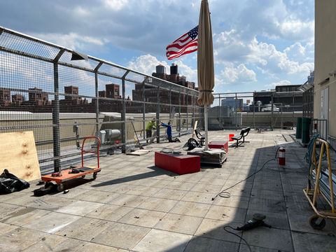 special inspections for steel welding and details rooftop fence for kids playground school