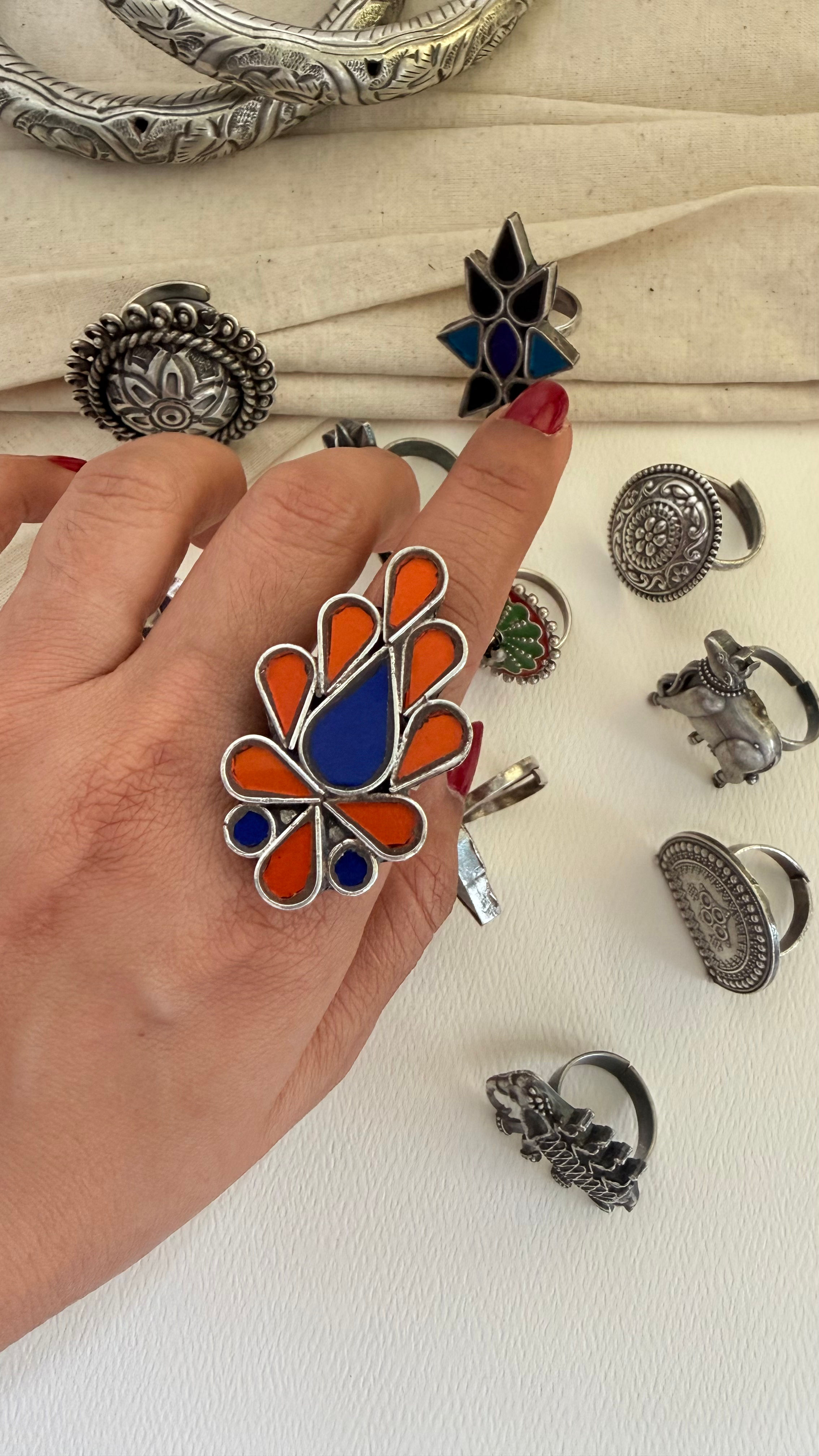 Jasmita glass ring