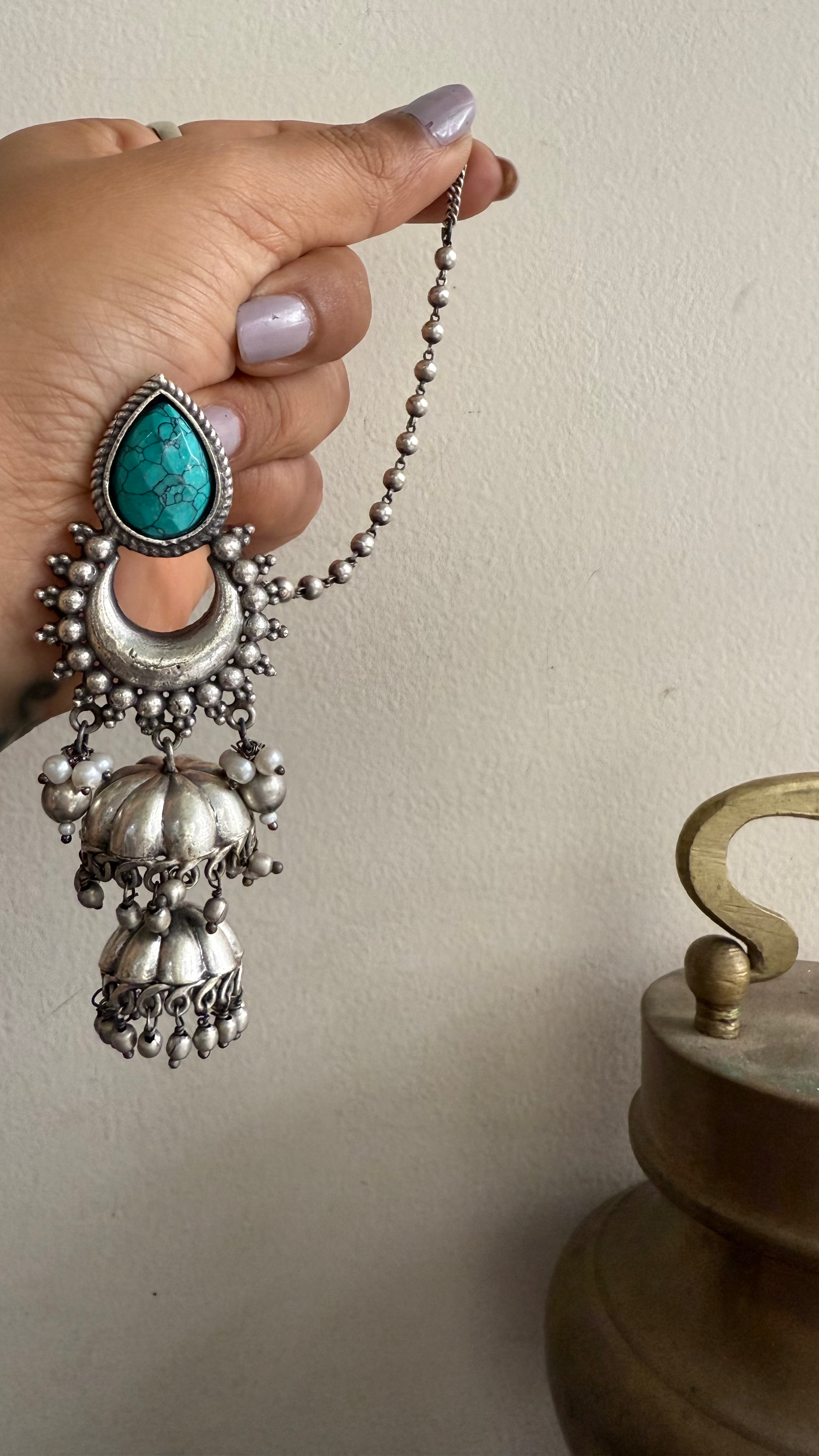 Chandana jhumkas