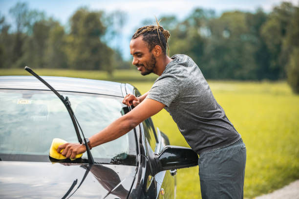 Yes, the Happy Male washing his pride and Joy, but for how long will he be smiling like a lottery winner?