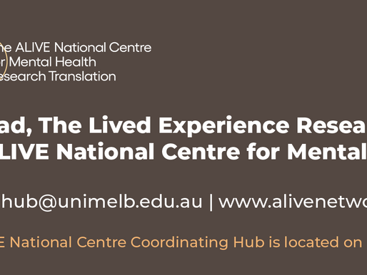 Michael Elwan co-lead the ALIVE national centre