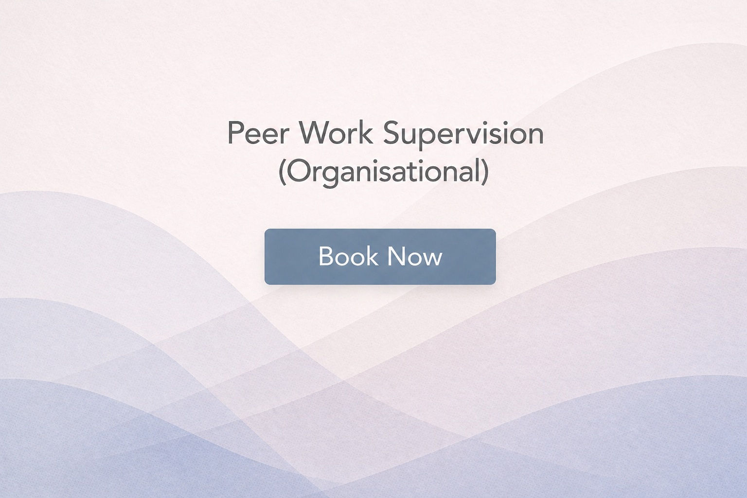 60 min Individual Peer Work Supervision