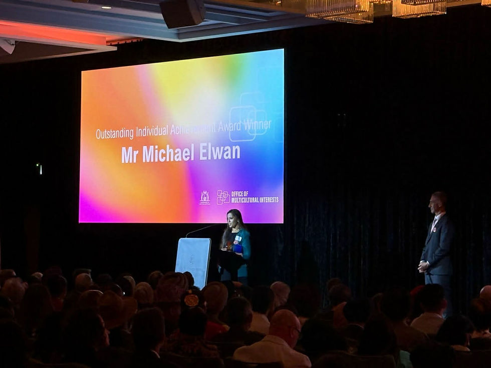 Michael Elwan Winner - 2026 Western Australian Multicultural Awards (Outstanding Individual Achievement Award)