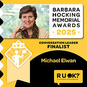 Michael Elwan Finalist Barbara Hocking Award 2025