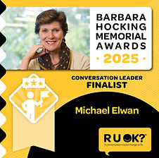 Michael Elwan Finalist Barbara Hocking Award 2025
