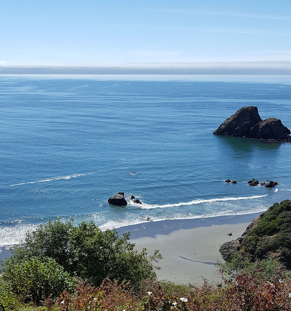 Picture of the pacific coast. The Tide is an important part of Osteopathy.