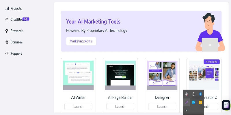 New AI Tools Like marketing blocks