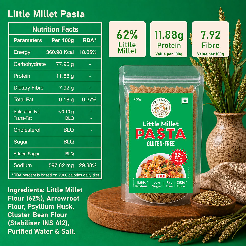 Thumbnail: Little Millet Fusilli Pasta Pack of 2