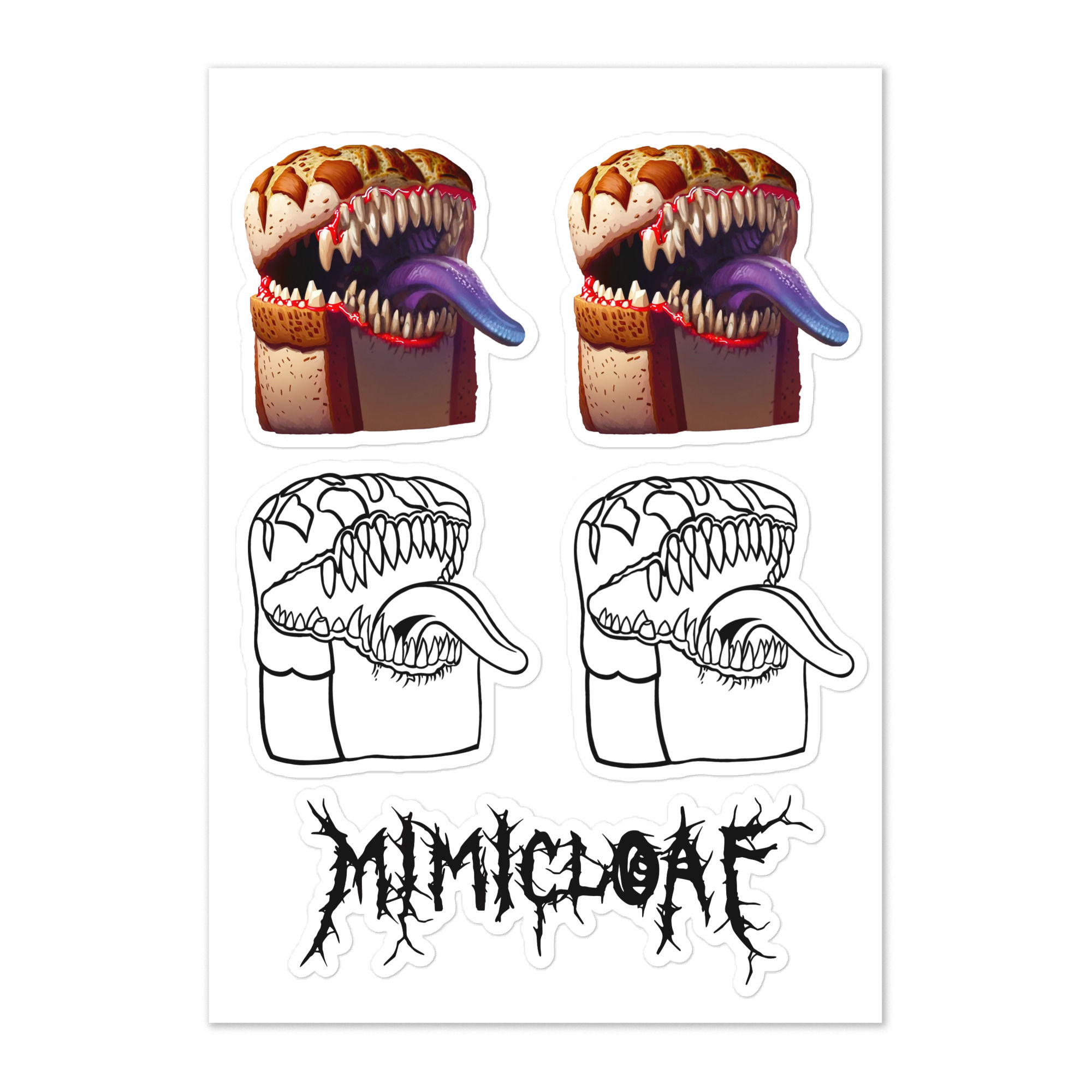 MimicLoaf Sticker sheet