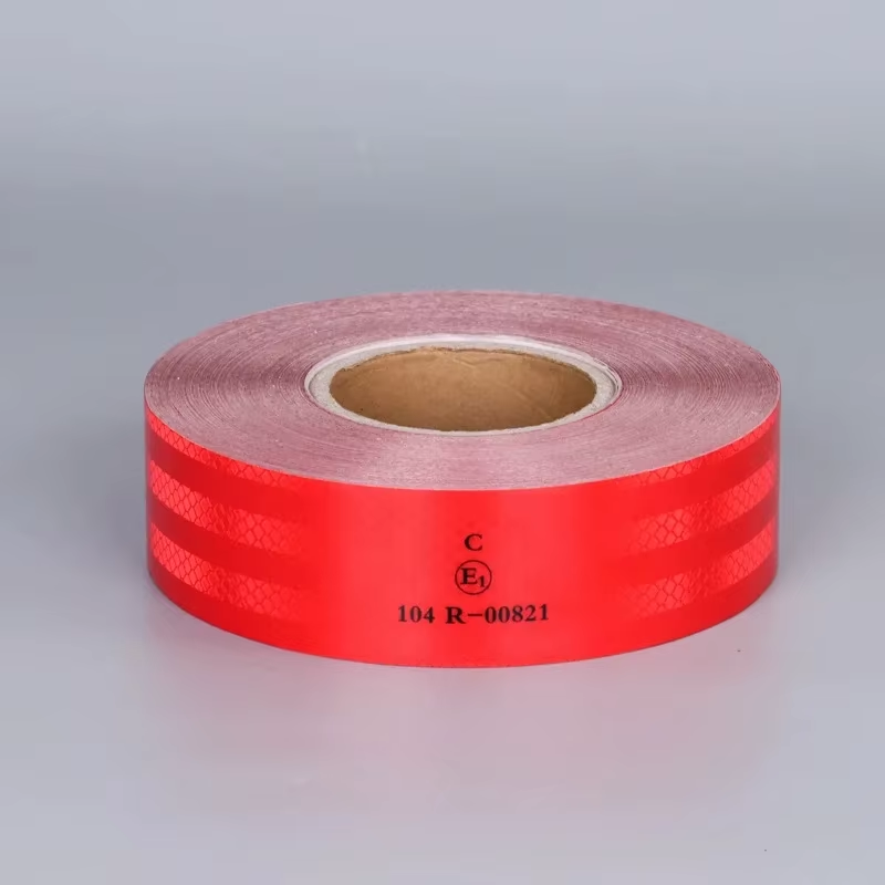 Waterproof Retro Reflective Conspicuous Tape 104R Red Safety Warning Reflective
