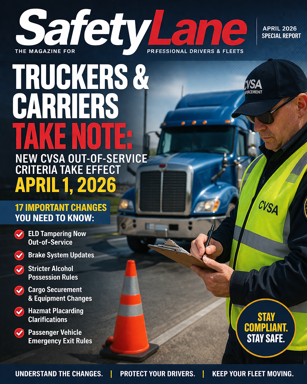 CVSA 2026 Out-of-Service Criteria: A New Enforcement Era for Carriers and Drivers