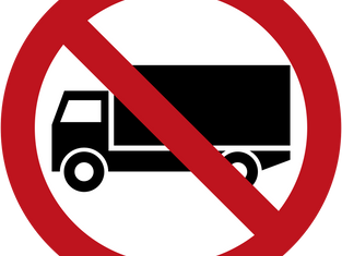 Камионите с ограничения за движение в Милуоки, Уисконсин 