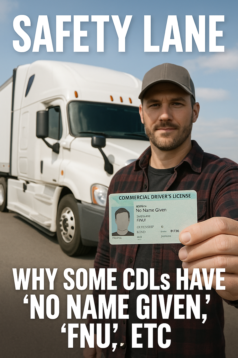 When “No Name Given” Appears on a CDL or Green Card: What It Really Means