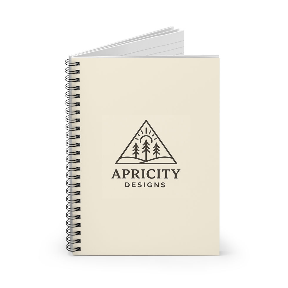 Thumbnail: Apricity Designs Logo Spiral Notebook