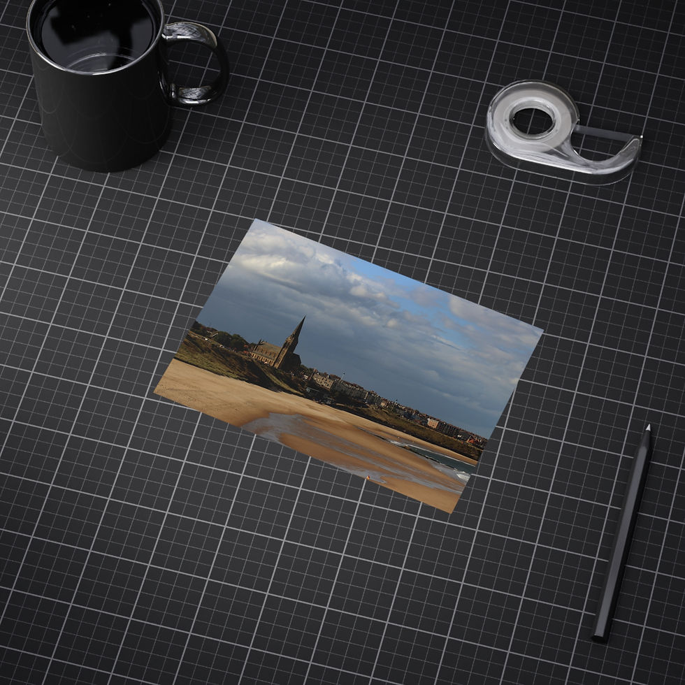 Thumbnail: Coastal Church Landscape Unframed Prints