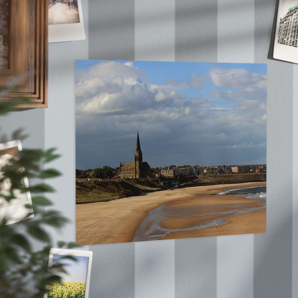 Thumbnail: Coastal Church Landscape Unframed Prints