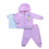 Miniatura: SUDADERA ALGODÓN PERCHADO UNICOLOR Y ESQUELETO NIÑA