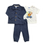 Miniatura: CONJUNTO BEBÉ CHAQUETA PANTALÓN ACANALADO Y CAMISETA ESTAMPADA
