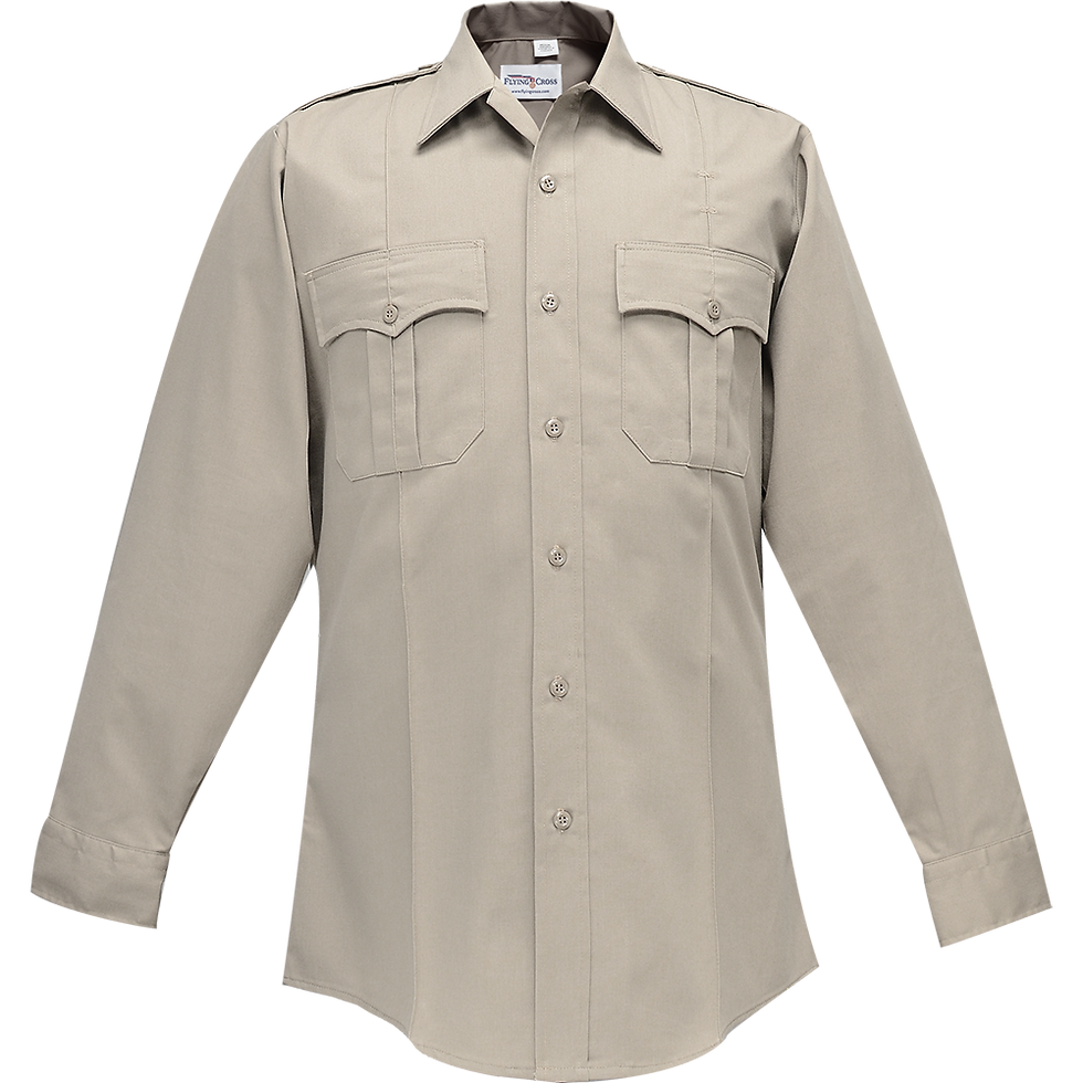 Thumbnail: DURO POPLIN 65% POLY/35% COTTON MENS LONG SLEEVE SHIRT