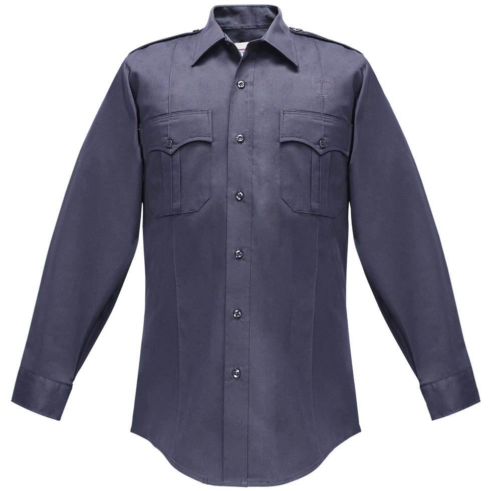 Thumbnail: DURO POPLIN 65% POLY/35% COTTON MENS LONG SLEEVE SHIRT