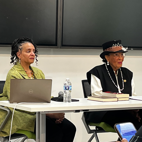 Danetta Glass and Congresswoman in Alma S Adams discuss Black Maternal Health Crisis at the Sarah Stevenson Tuesday Forum